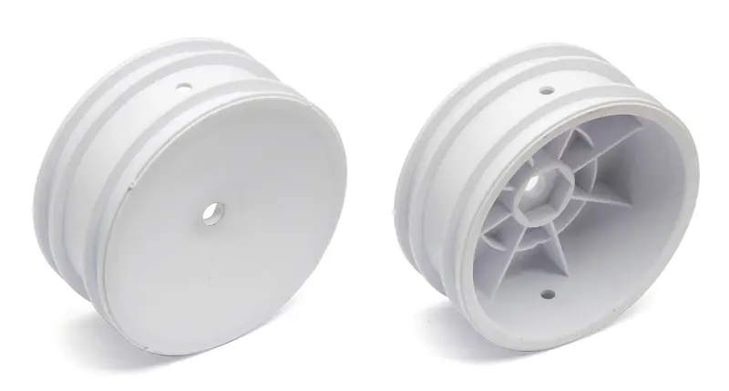 Team Associated 12Mm Hex 2Wd 2.2" Front Buggy Wheels B6 White - 9690 1