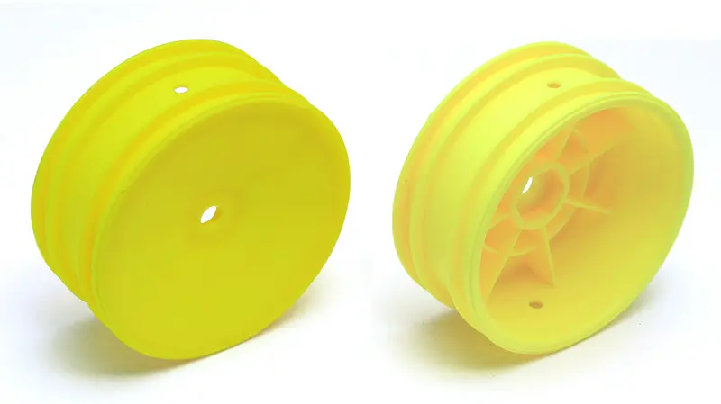 Team Associated 12Mm Hex 2Wd 2.2" Front Buggy Wheels B6 Yellow - 9691 1