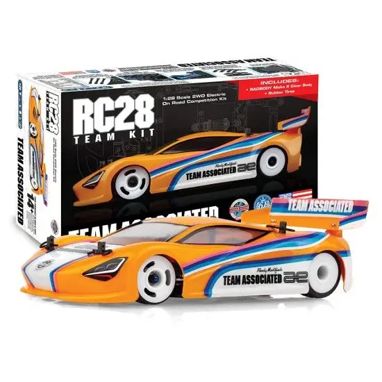 Team Associated Rc28r 1/28 2Wd Competition Onroad Touring Team Kit Ep W/ Body & Tires 1
