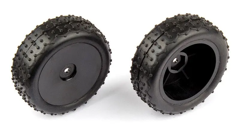 Team Associated: Reflex 14 Rear Wide Mini Pin Tires (Black) 1