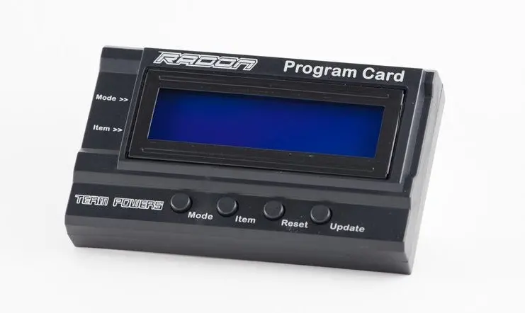 Team Powers: Radon Esc Programming Card 1