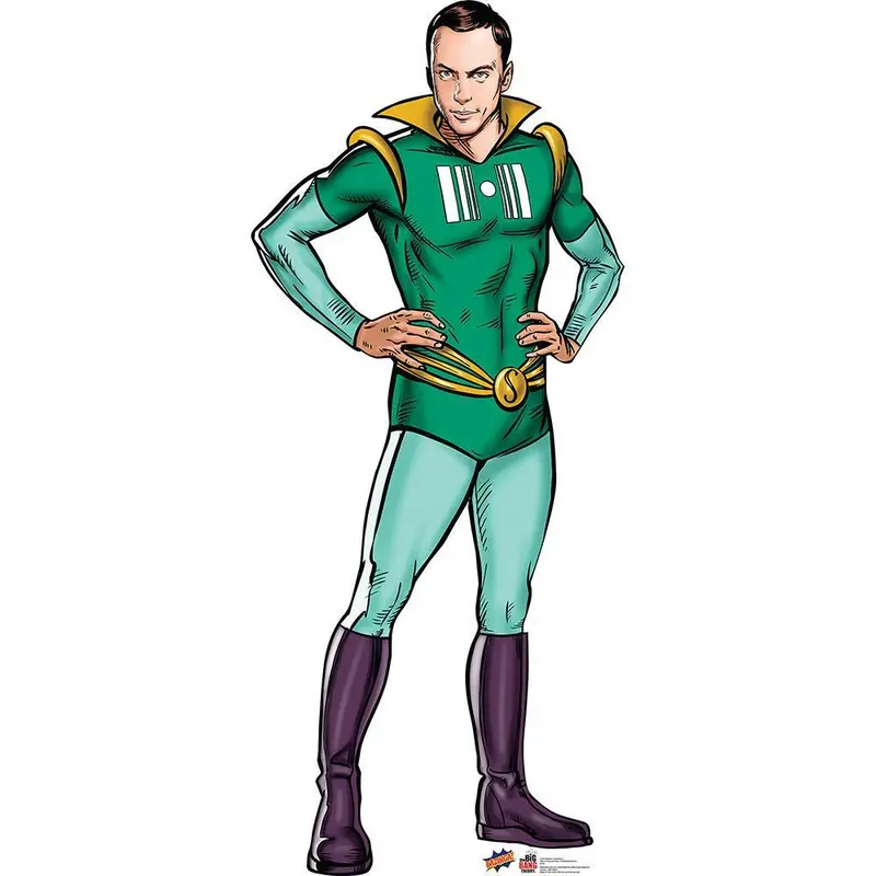 The Big Bang Theory Superhero Sheldon Cooper Standee 1