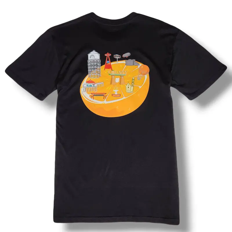 The County Project-Landmarks Tee Black 1