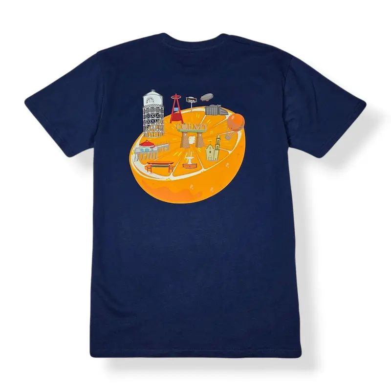 The County Project-Landmarks Tee: Blue 1