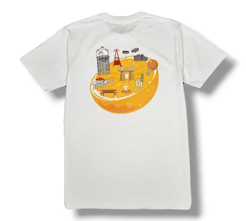 The County Project Landmarks Tee: White 1