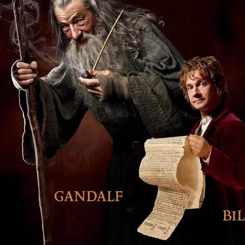The Hobbit: An Unexpected Journey Character Panoramic Poster 1