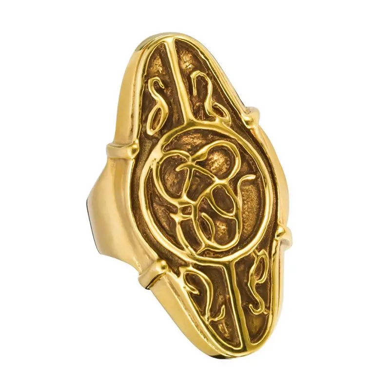 The Hobbit: An Unexpected Journey Elrond's Gold Council Ring By The Noble Collection 1