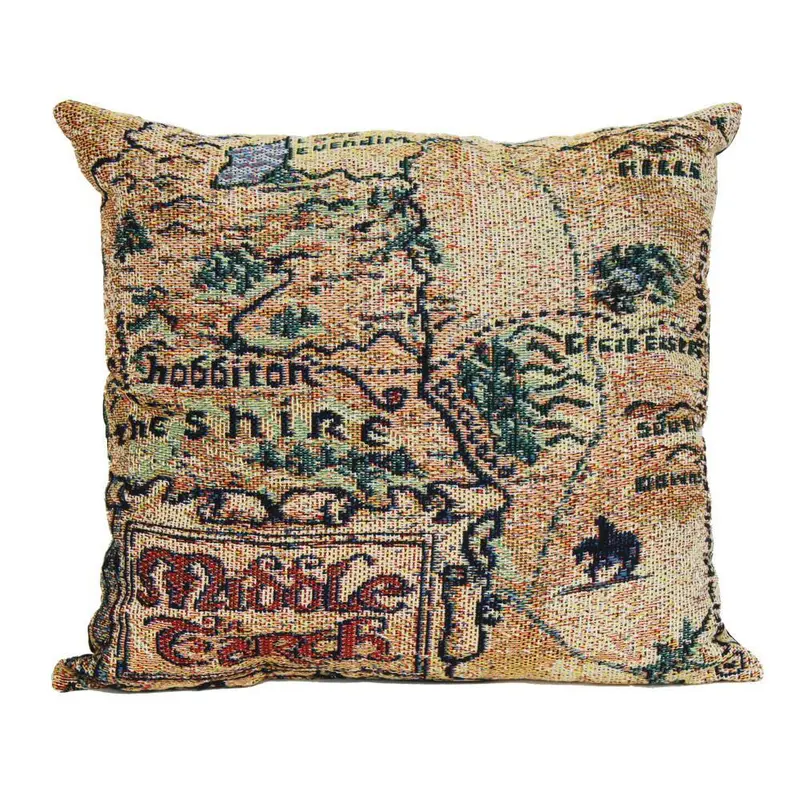The Hobbit: An Unexpected Journey Map Of Middle-Earth Woven Pillow 1