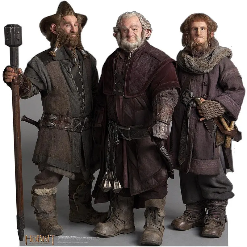 The Hobbit: An Unexpected Journey Nori, Dori, Ori The Dwarfs Standee 1