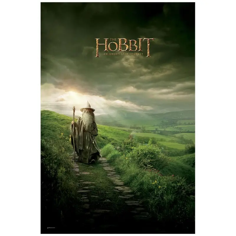 The Hobbit: An Unexpected Journey Poster Featuring Gandalf&Trade; The Grey Walking In Middle-Earth 1