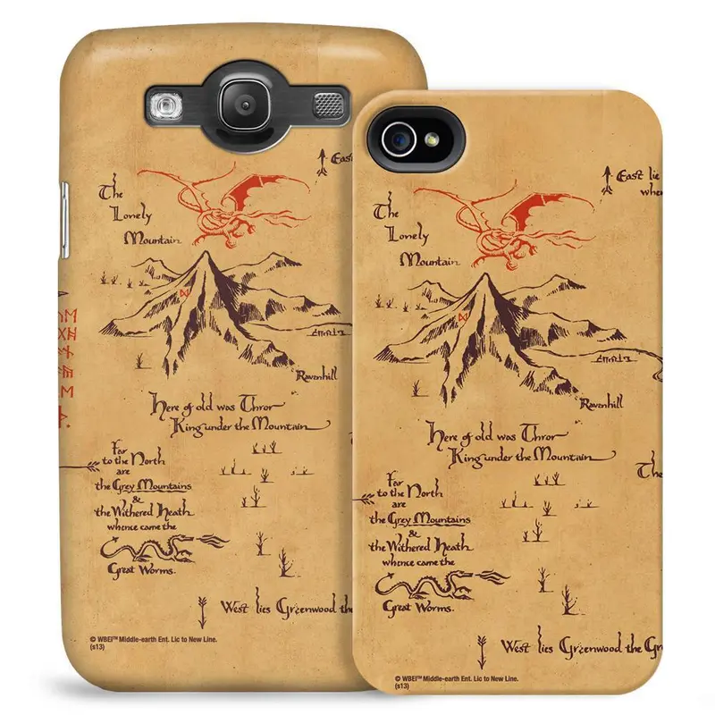 The Hobbit: An Unexpected Journey Thorin`S Map Phone Case For Iphone And Galaxy 1