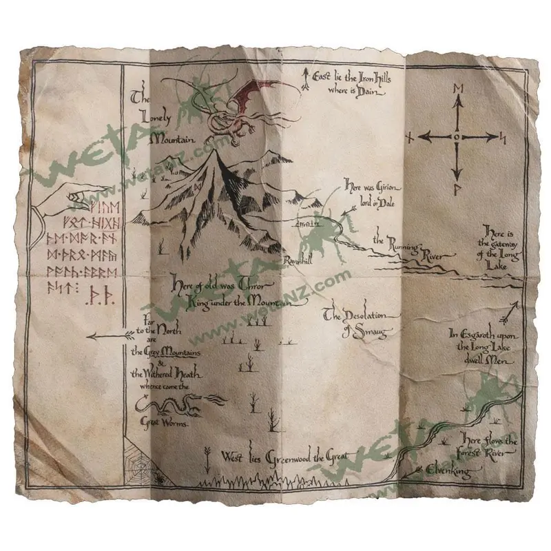 The Hobbit: An Unexpected Journey Thorin's Map - Prop Replica 1