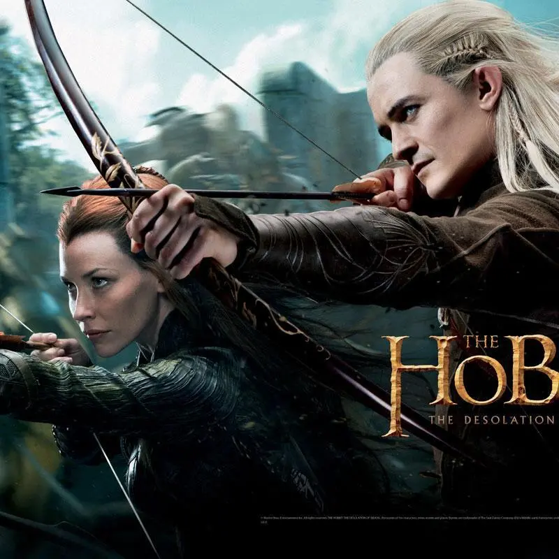 The Hobbit: The Desolation Of Smaug Legolas Greenleaf&Trade; And Tauriel Panoramic Poster 1