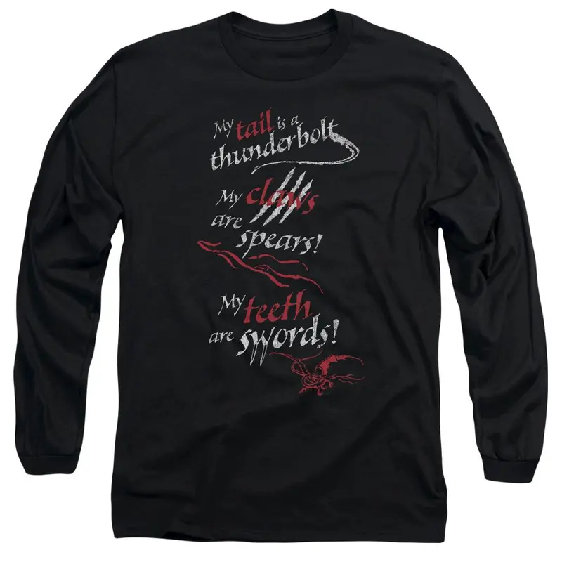The Hobbit: The Desolation Of Smaug Tail, Claws, Teeth Long-Sleeve T-Shirt 1