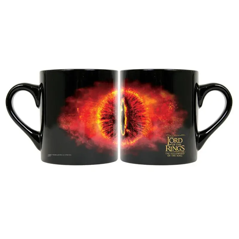 The Lord Of The Rings 15Th Anniversary Eye Of Sauron 11 Oz. Black Mug 1