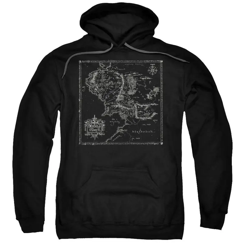 The Lord Of The Rings Map Of Middle-Earth Hoodie 1