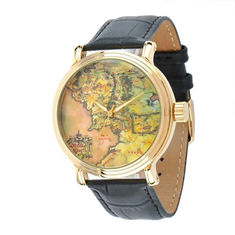 The Lord Of The Rings Map Of Middle-Earth Large Dial Watch 1