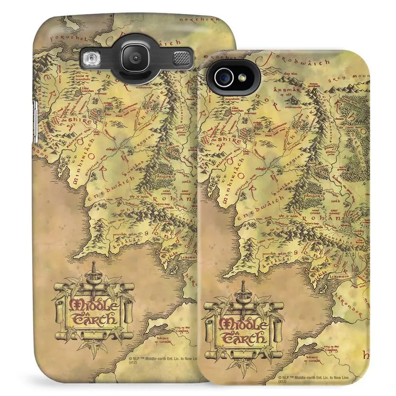 The Lord Of The Rings Map Of Middle-Earth Phone Case 1