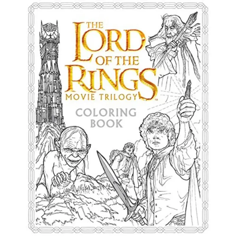 The Lord Of The Rings Movie Trilogy Coloring Book (Paperback) 1