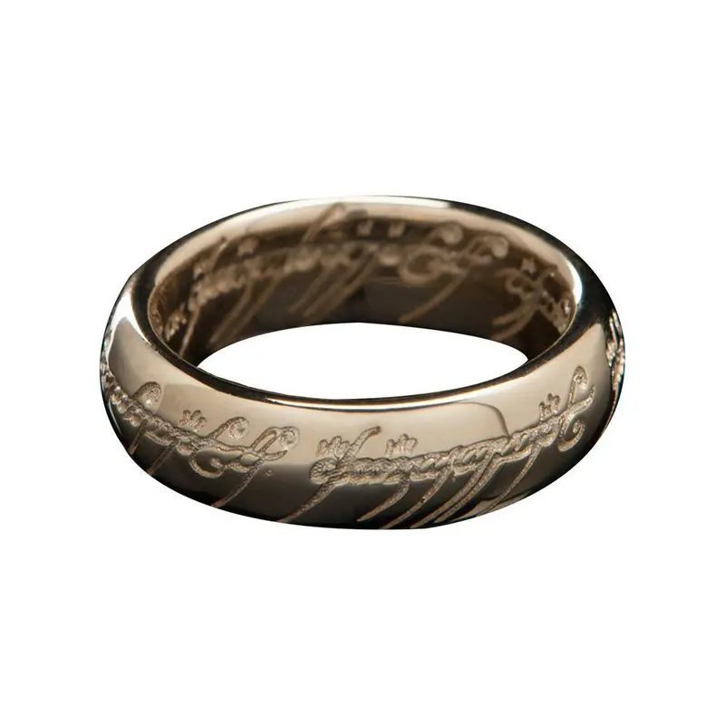 The Lord Of The Rings The One Ring - 10K Solid Gold With Elvish Runes 1
