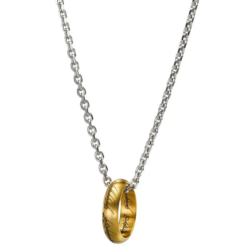 The Lord Of The Rings The One Ring Stainless Steel On Chain By The Noble Collection 1