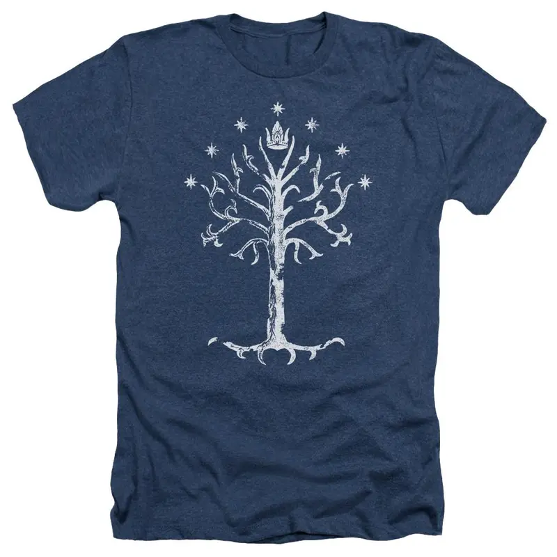 The Lord Of The Rings Tree Of Gondor Navy Heather T-Shirt 1