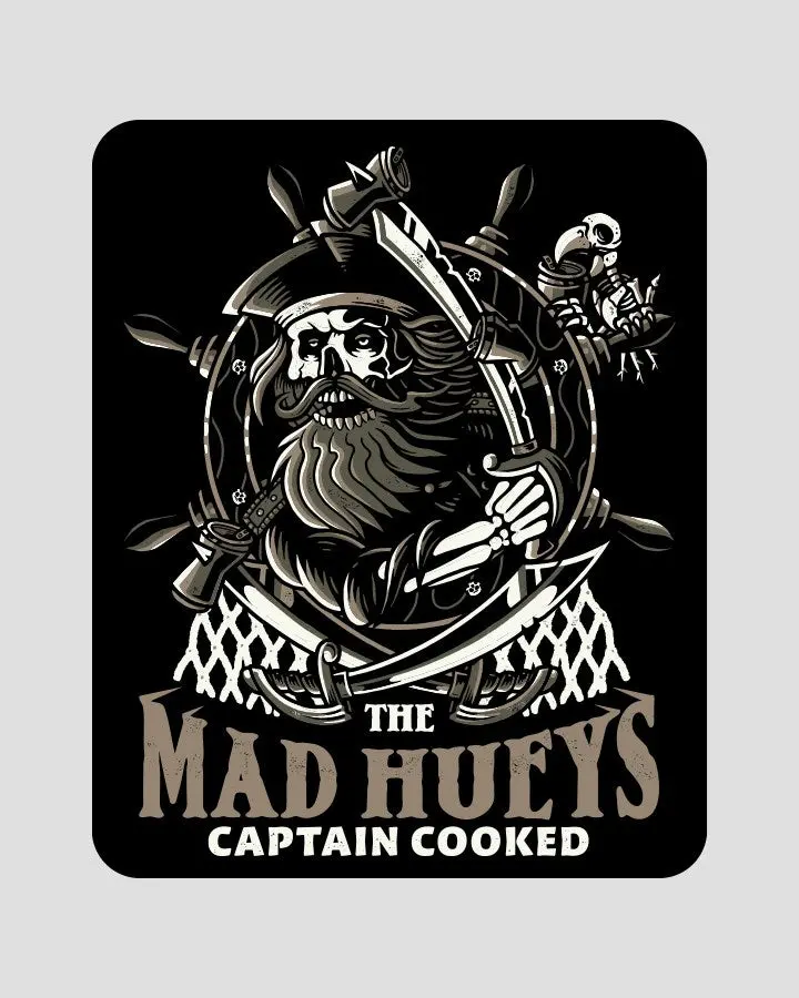 The Mad Hueys Captain Ship Faced | Sticker 1