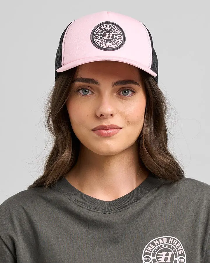 The Mad Hueys Hueys Good Life | Womens Twill Trucker 1