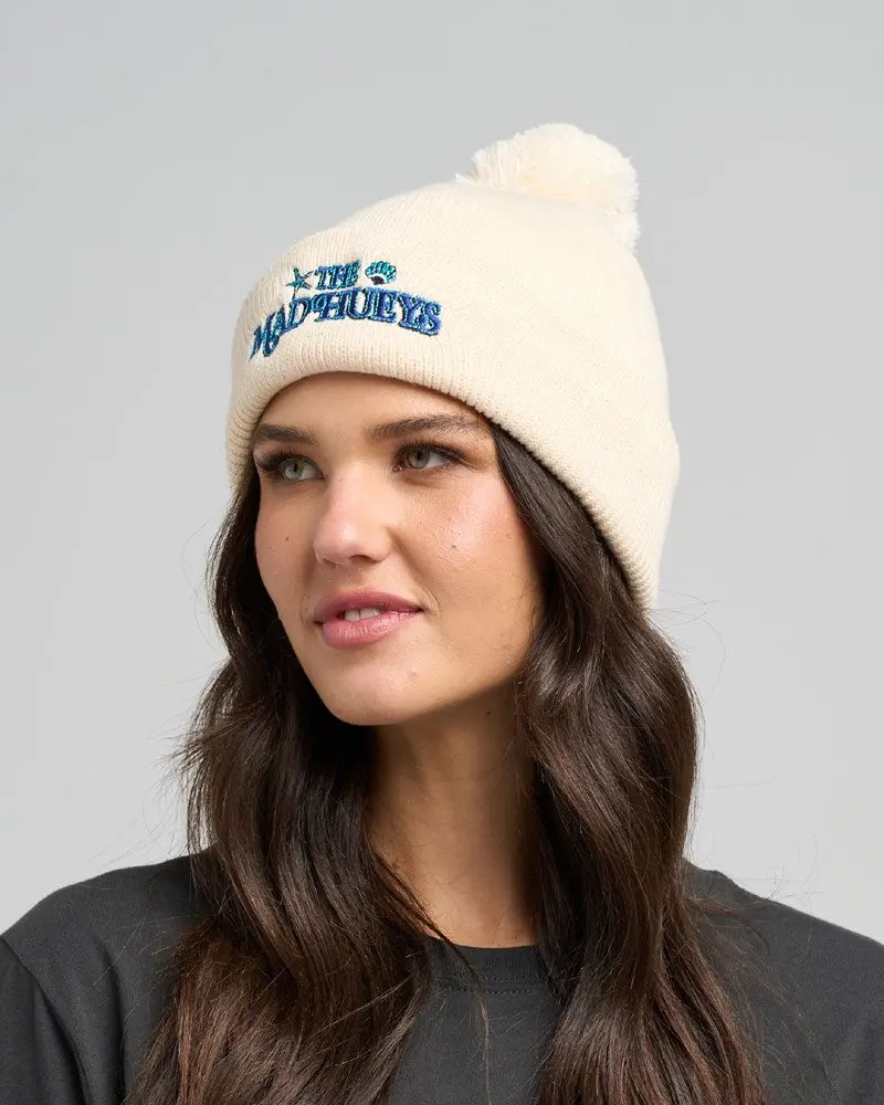 The Mad Hueys Mermaids Drink Free | Womens Relaxed Beanie 1