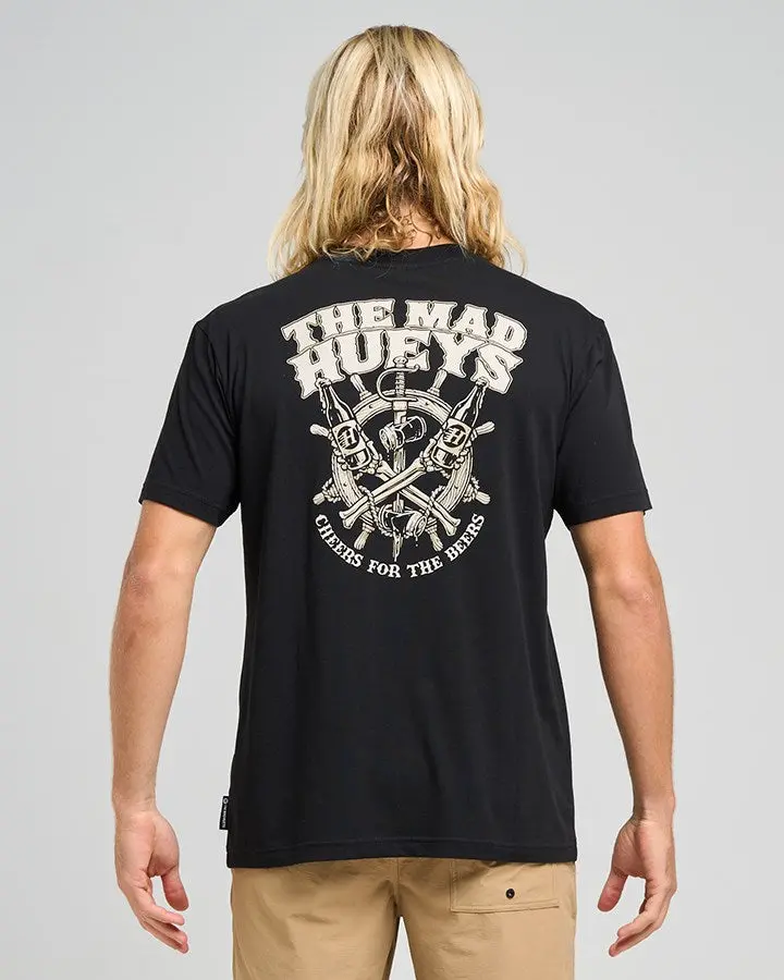 The Mad Hueys Ship Wheel Beers | Ss Tee 1