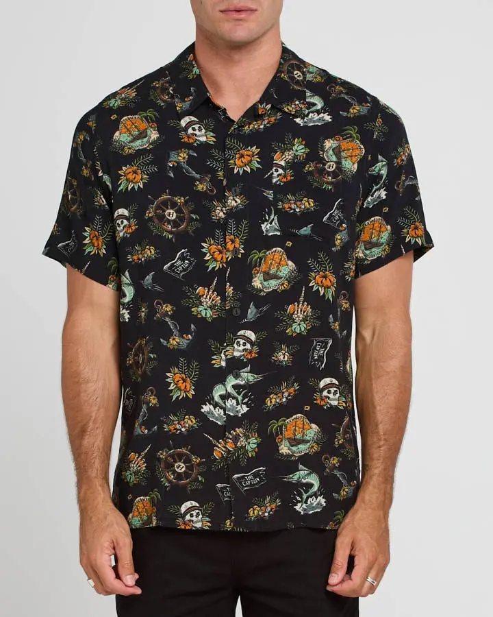 The Mad Hueys Shipwrecked Captain Woven Shirt 1