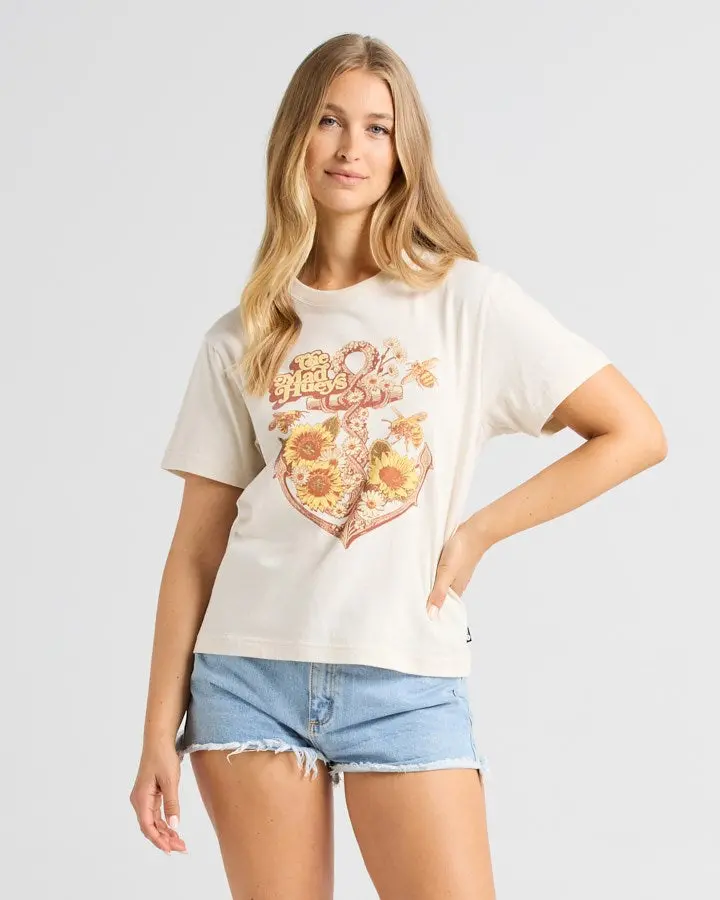 The Mad Hueys Sunflower Anchor | Womens Ss Tee 1