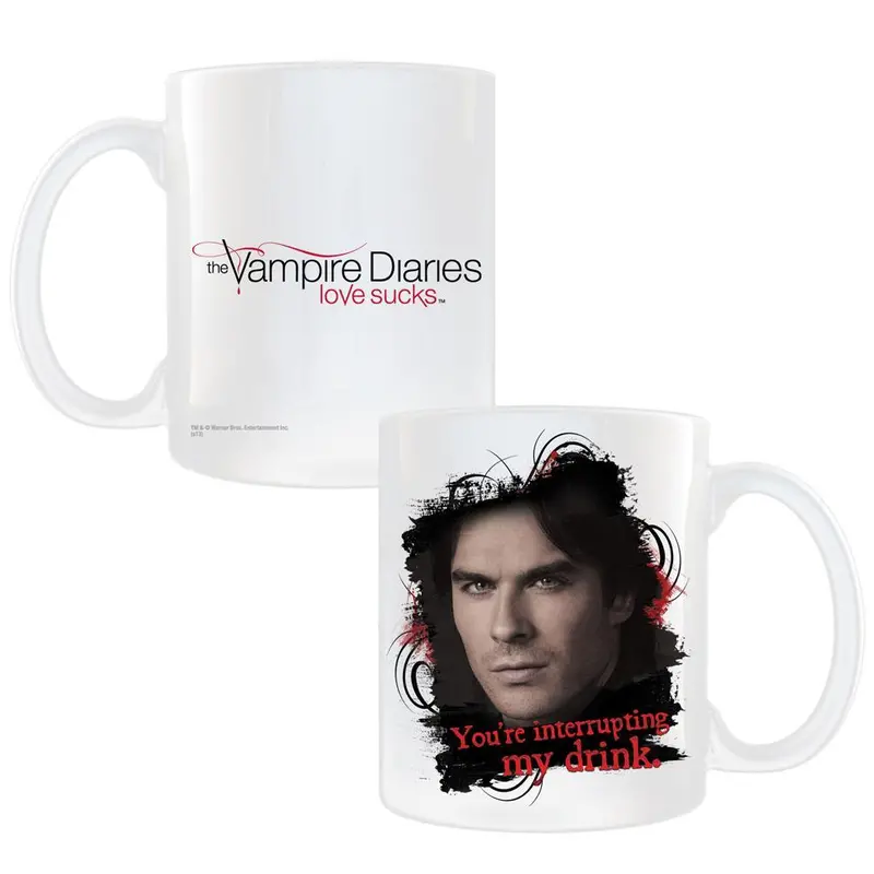 The Vampire Diaries Damon Interrupting My Drink Mug 1