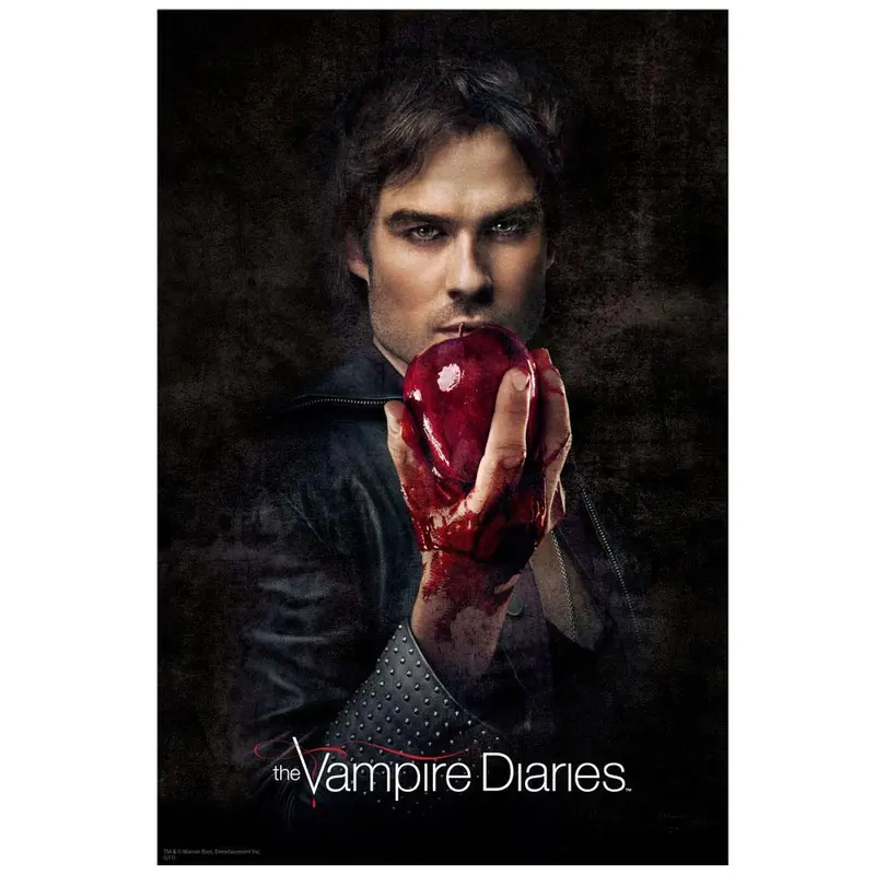 The Vampire Diaries Damon With Apple Poster 1