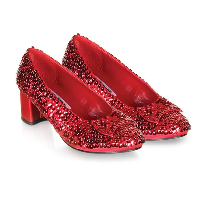 The Wizard Of Oz Judy Red Sequin Child Shoes 1