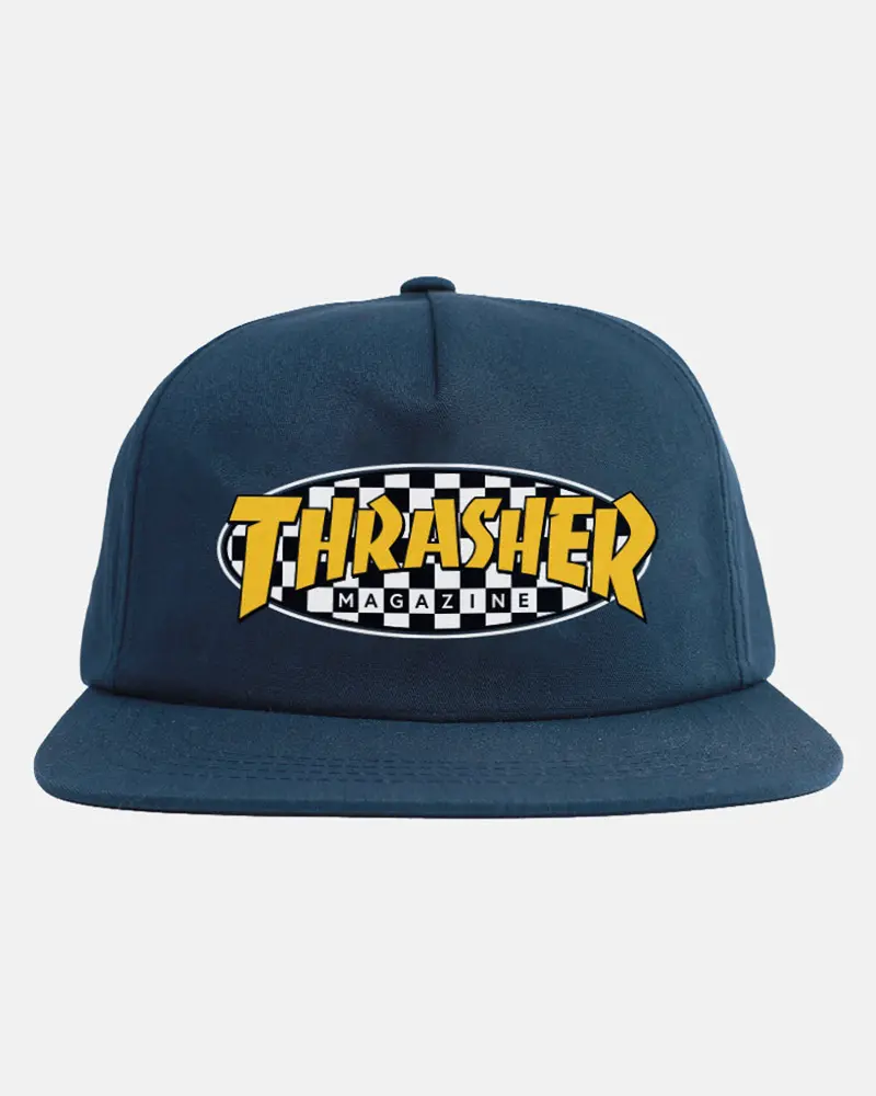 Thrasher Checkered Oval Snapback 1