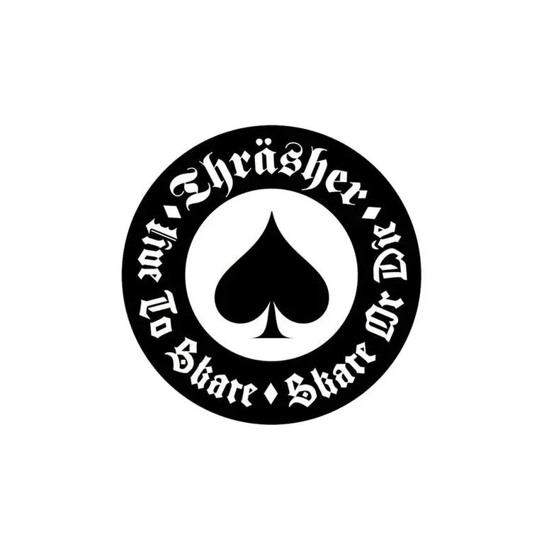 Thrasher Oath Circle Sticker 1