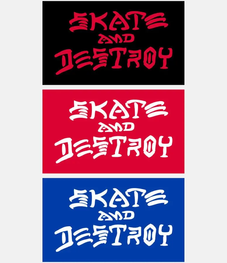 Thrasher Skate & Destroy Large Sticker - Assorted 1