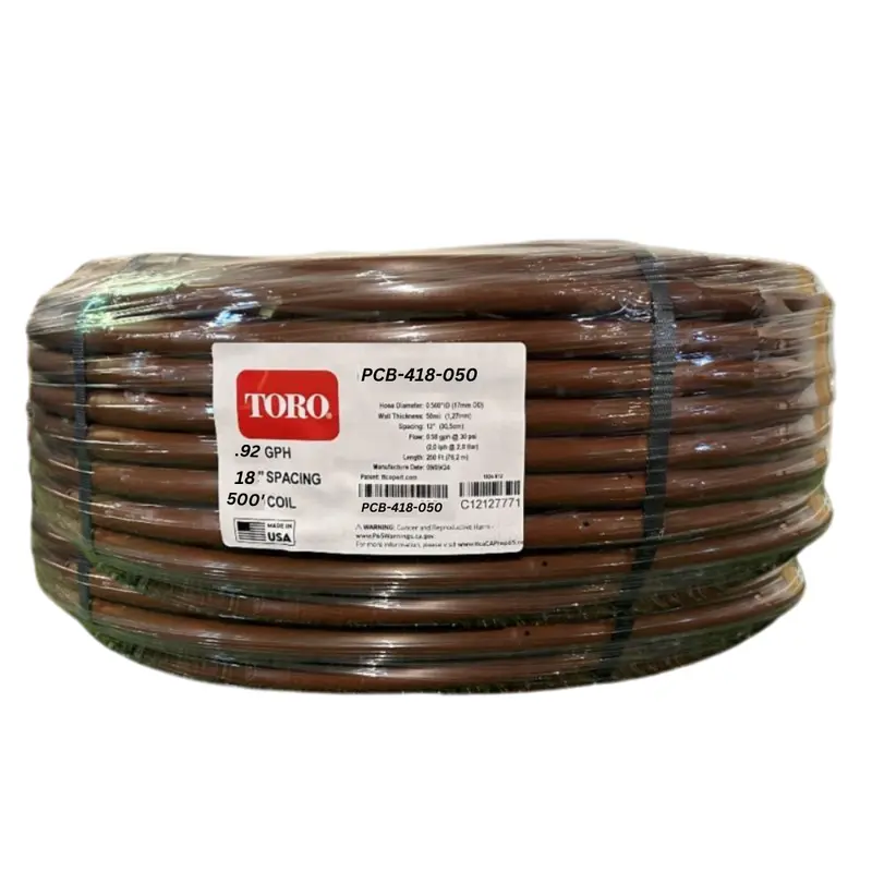 Toro - 17Mm Drip In Dripline (0.92 Gph, 18'' Spacing, 500') - Pcb-418-050 1
