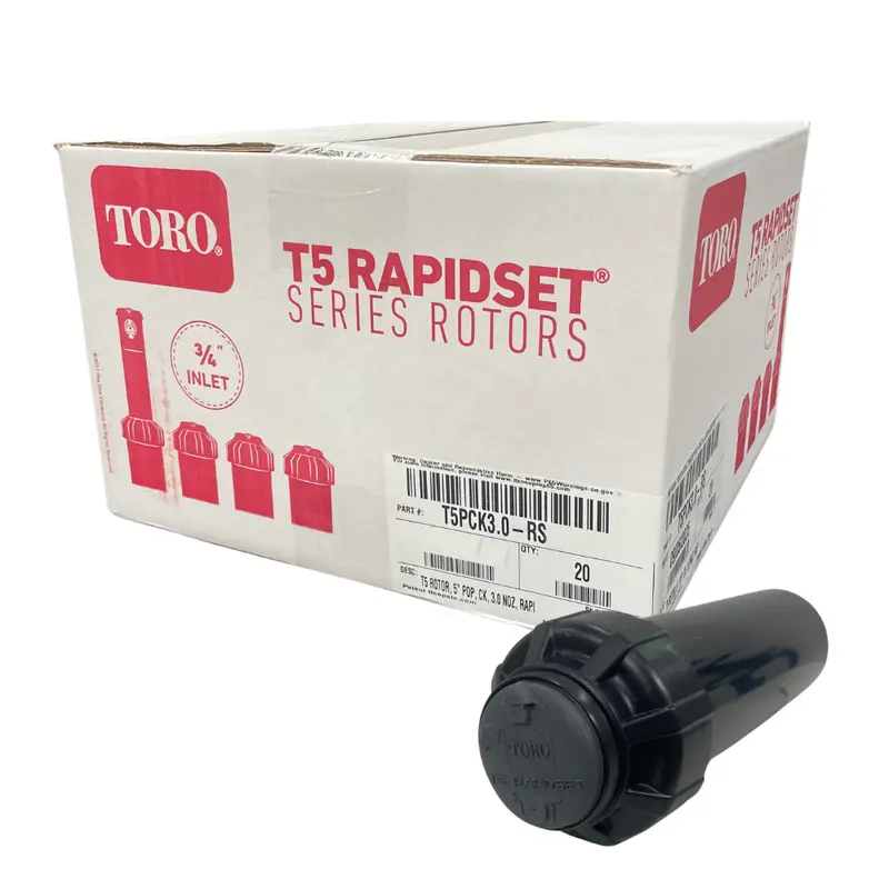 Toro - T5pck-Rs-Case - Case Of 20 T5 Rapidset 5'' Pop-Up Rotors W/ Check Valve 1