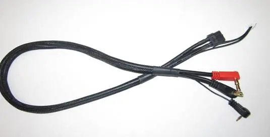 Tq Wire: Xt60 Charge Cable W/ Strain Reliefs 1