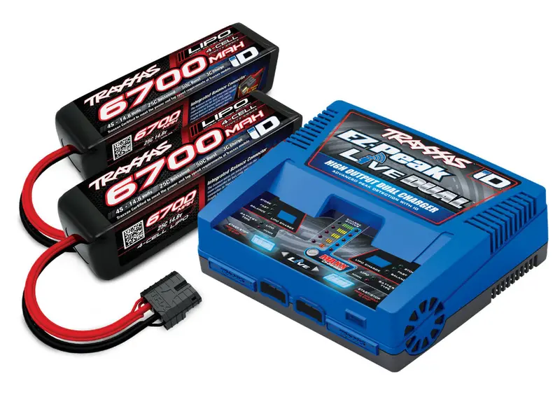 Traxxas: 4S Dual Battery/Charger Completer Pack 1
