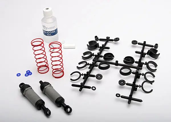 Traxxas: Long Gray Front Ultra Shocks With Springs (2) 1