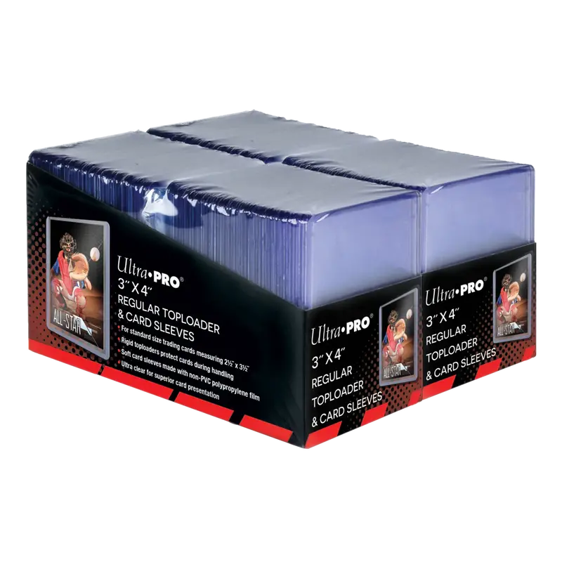 Ultra Pro: 3"X4" Regular Toploaders & Soft Sleeves Bundle 1