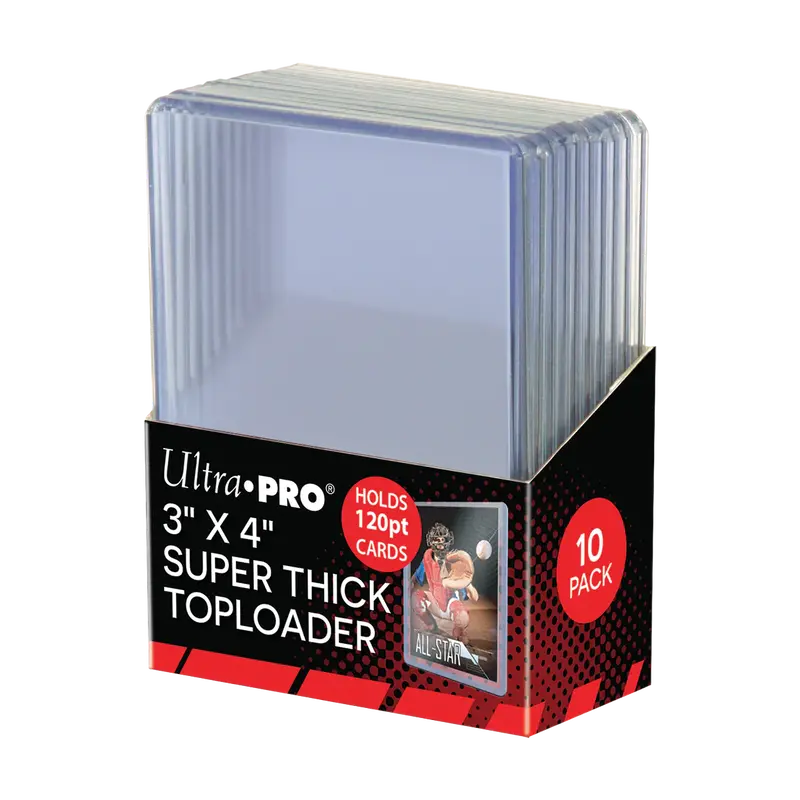 Ultra Pro: 3"X4" Super Thick 120Pt Toploaders 10Ct 1