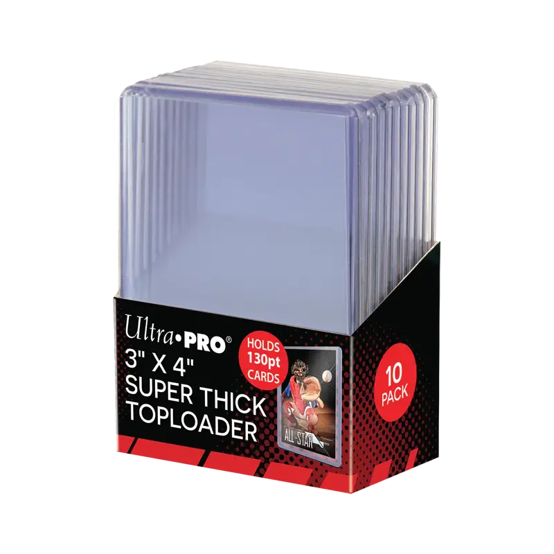 Ultra Pro: 3"X4" Super Thick 130Pt Toploaders 10Ct 1