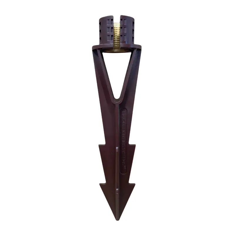 Unique - Medium Brown Pvc Stake (Brass Slotted) - Gravitystake-Sl 1