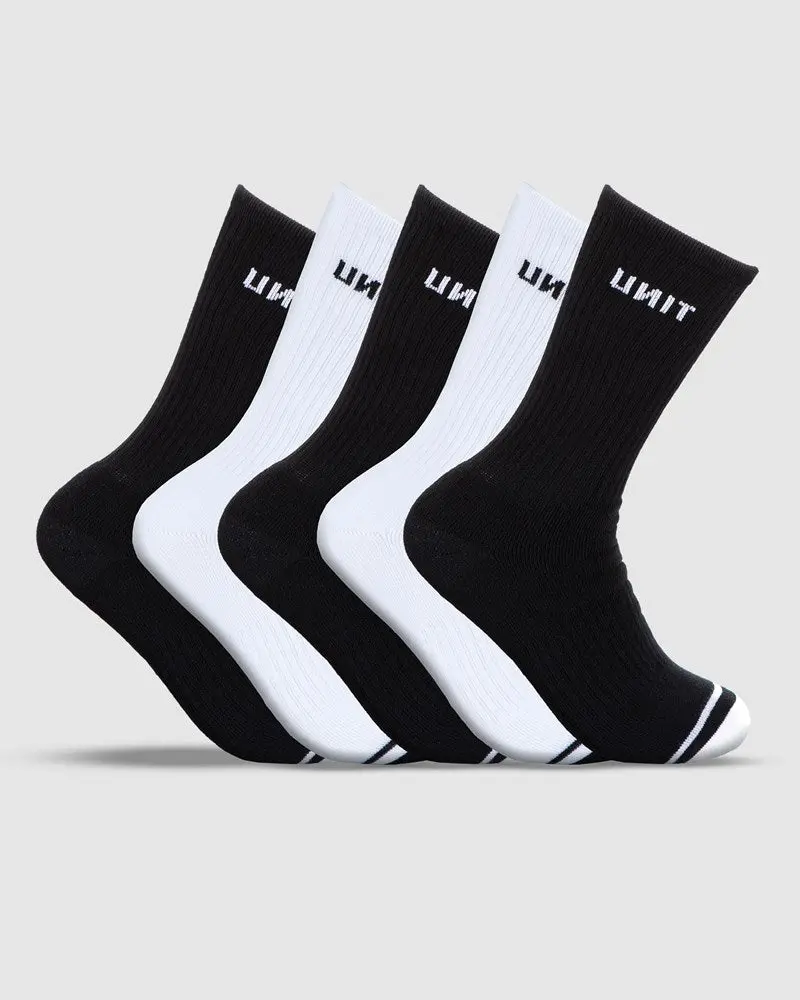 Unit Bamboo Crew Socks 5 Pack 1