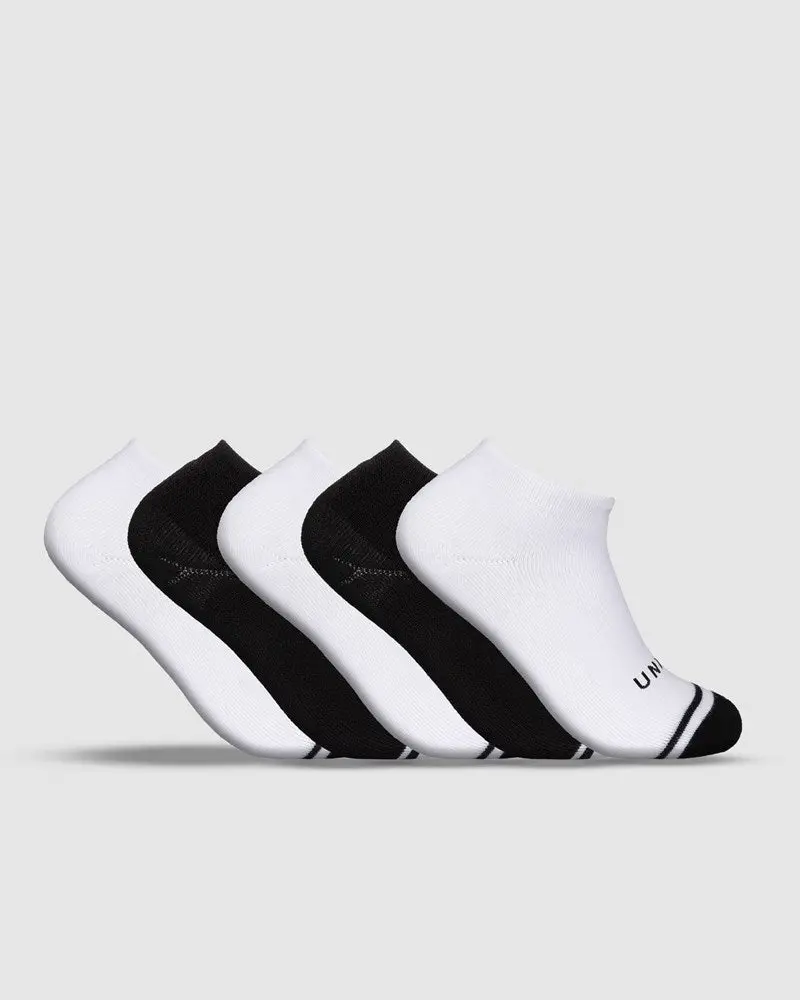 Unit Bamboo No Show Ladies 5 Pack Socks 1