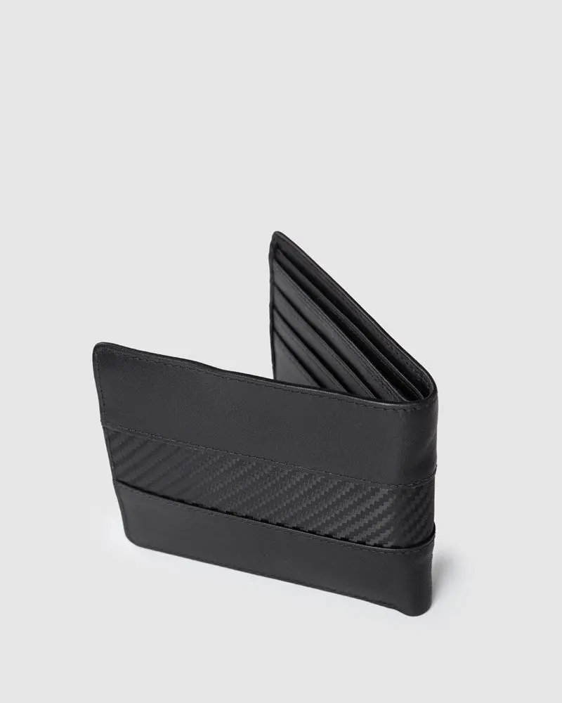 Unit Bi-Fold Leather Carbon-X Wallet 2